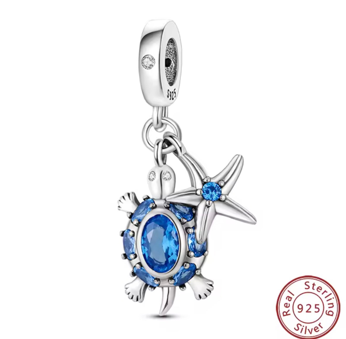 Ocean Voyager Turtle & Starfish Charm