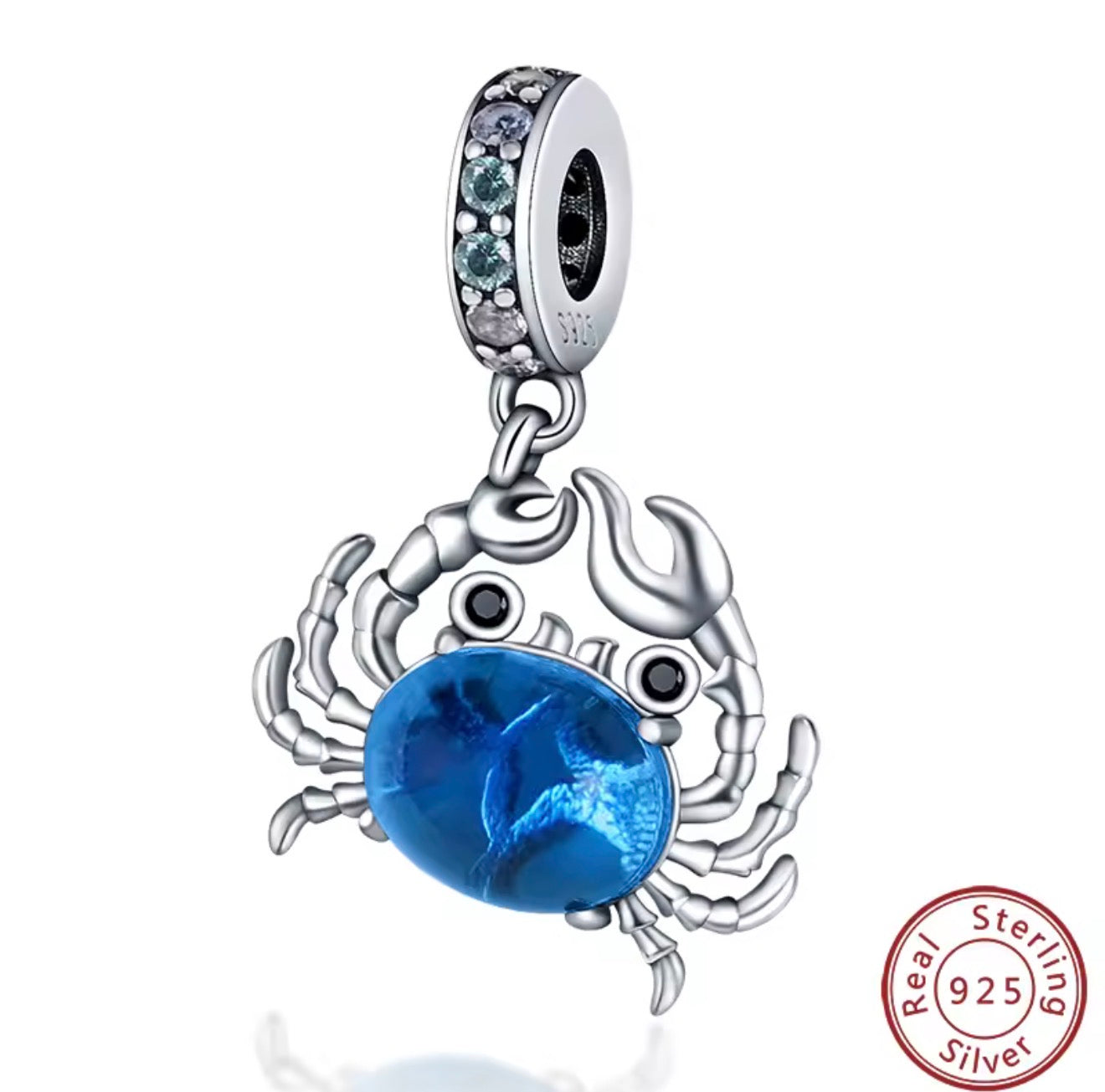 Ocean’s Treasure — Sterling Silver Crab Charm