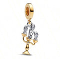 Golden Candelabra Charm