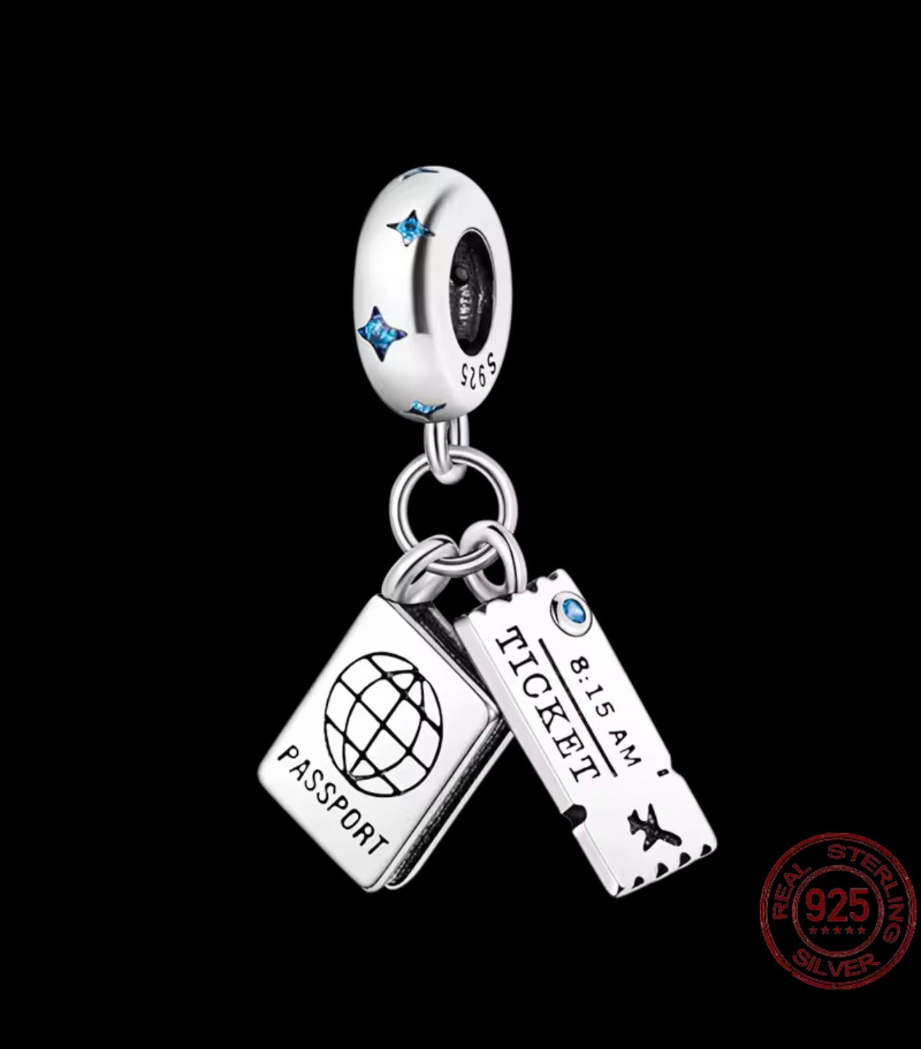 Wanderlust Passport Charm