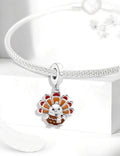 Mr. Gobble Sterling Silver Turkey Charm
