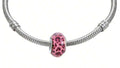 Leopard Print Murano Glass Spacer Bead