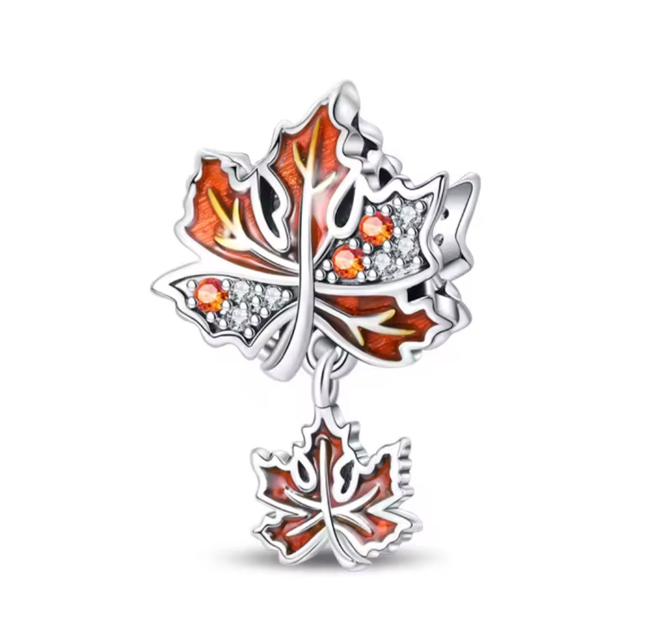 Autumn Maple Leaf Dangle Charm