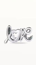Script “Love” Sterling Silver Charm