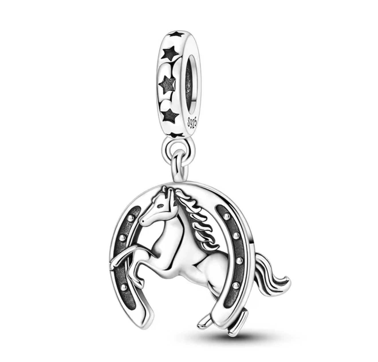 Wild Spirit Horseshoe Charm