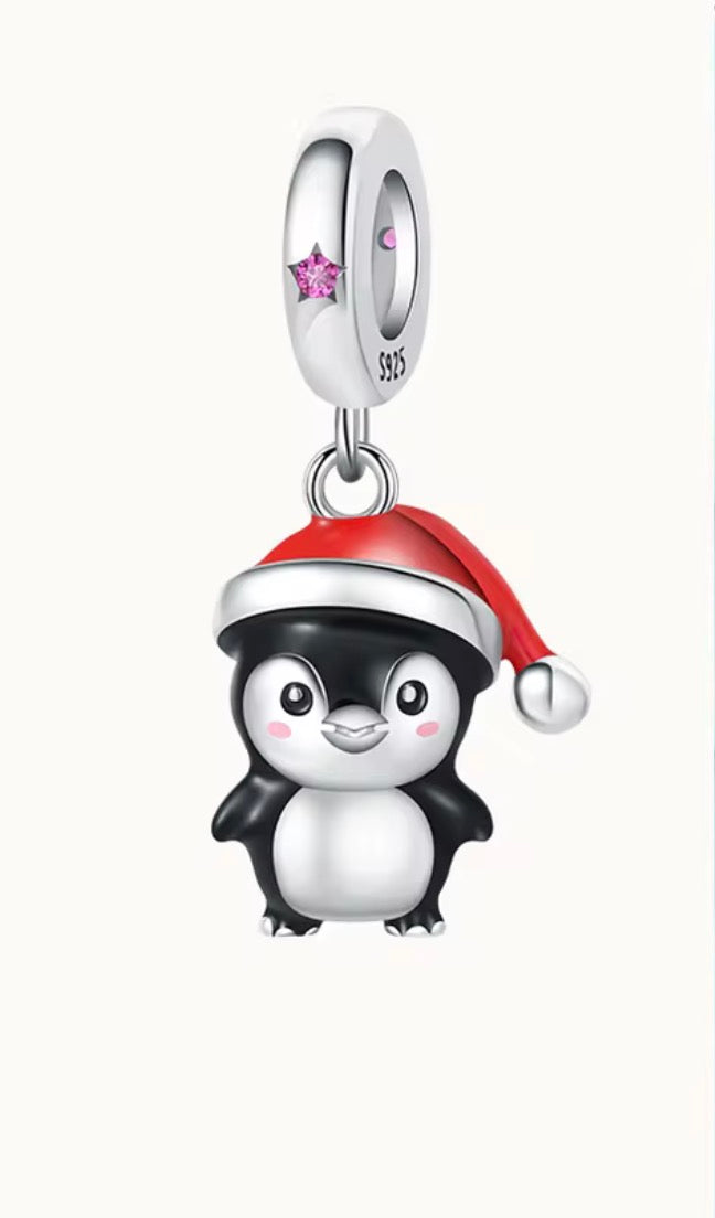 Merry Penguin Charm