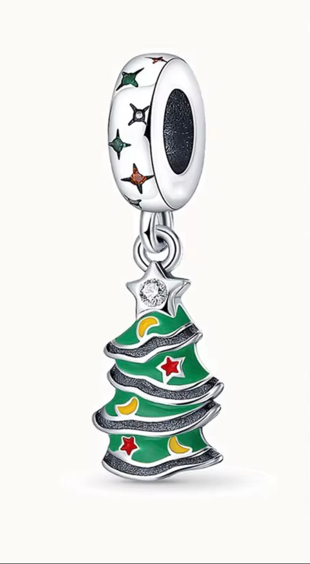 Trimmed Christmas Tree Charm