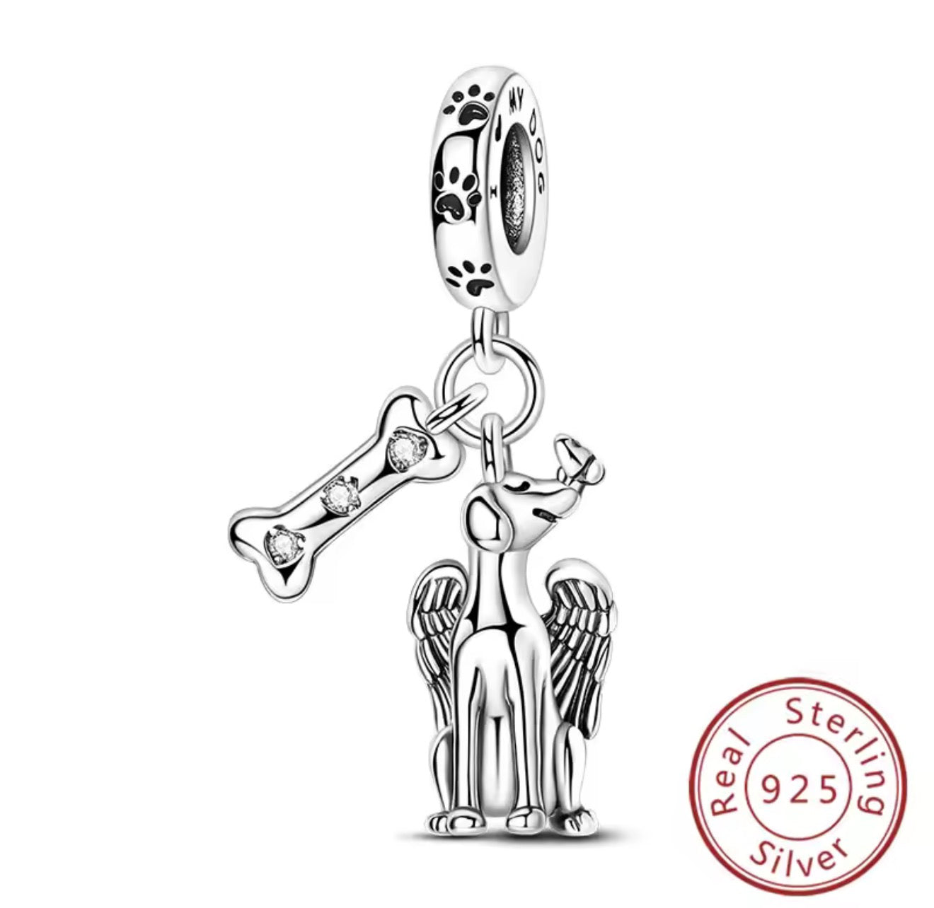 My Dog, My Angel Memorial Charm